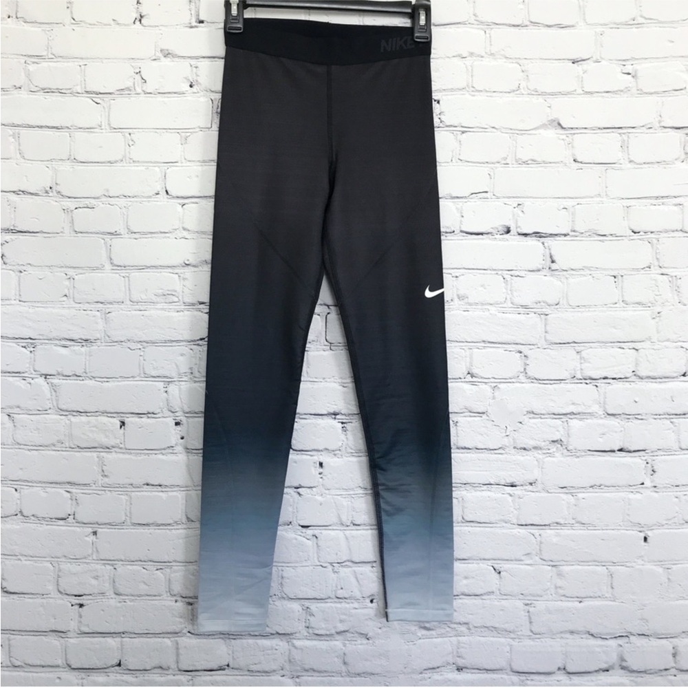 New Nike Pro Hyper Warm Ombré Leggings Full Length Size Small